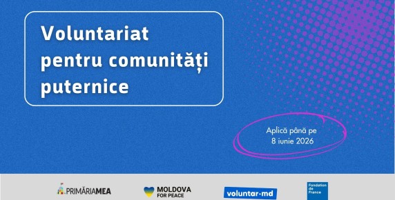 APEL DE PARTICIPARE: Voluntariat pentru comunități puternice Image